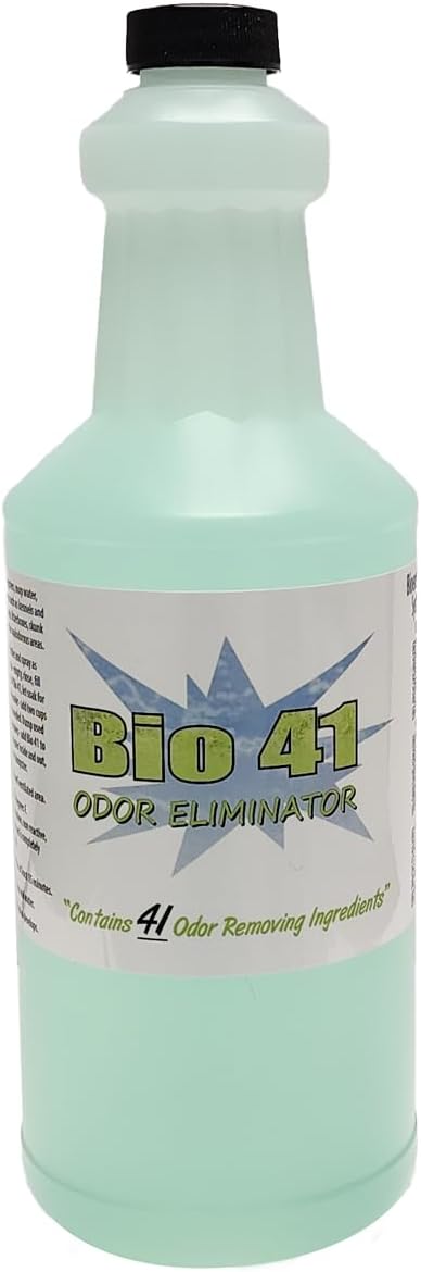 Bio 41 Odor Eliminator, Molecular Technology Since 2005 - Commercial, Industrial, Strong Pet & Urine Odor Remover, Trash Can Deodorizer - 32 Ounce