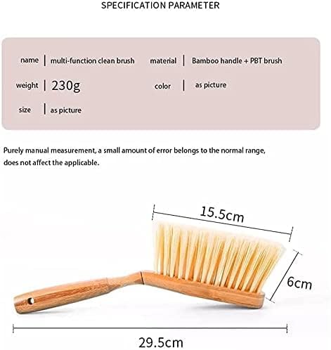 Small Broom and Dustpan Set, Dustpan and Brush Set, Bamboo Handle Mini Brush Dustpan, Short Hand Broom for Home,Kitchen, Office, Pet, Desktop, Outdoor (11.5")