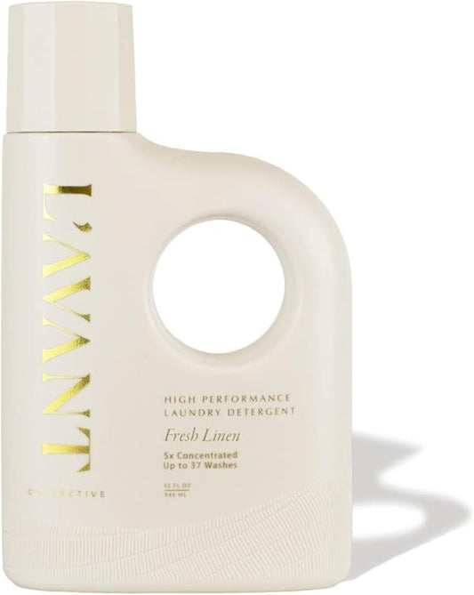 L'avant Collective High Performing Laundry Detergent Soap - Luxury Deep Cleaning & Powerful Odor Defense Ultra Concentrated Notes of Geranium, Ylang Ylang, Bamboo Professional Wash 32 Oz (Fresh Linen)