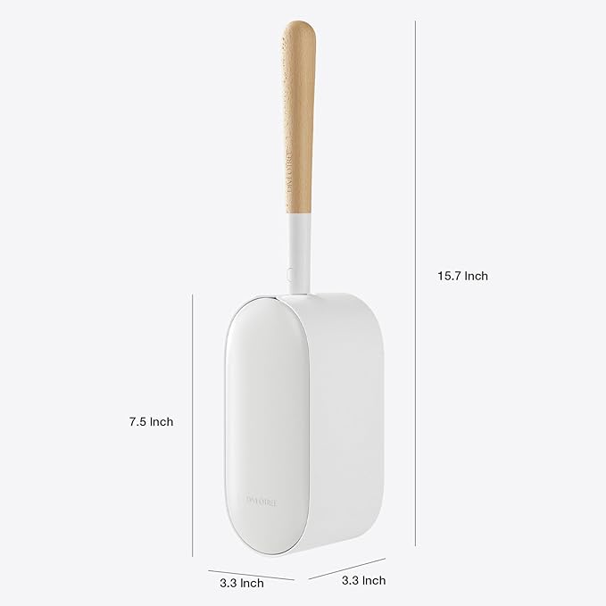 Toilet Brush and Holder, Diveotree Wooden Toilet Bowl Brush for Dead Corner Cleaning Wall Mounted Toilet Cleaner Brush for Bathroom Decor, Toilet Scrubber Brush for RV Bathroom (Round)