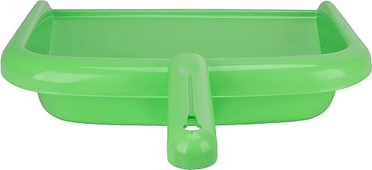 SPARTA Large Handheld Dustpan with Hanging Hole, Heavy-Duty Plastic Dustpan with Wide Lip for Countertops and Surfaces, Plastic, 10 Inches, Lime, (Pack of 12)