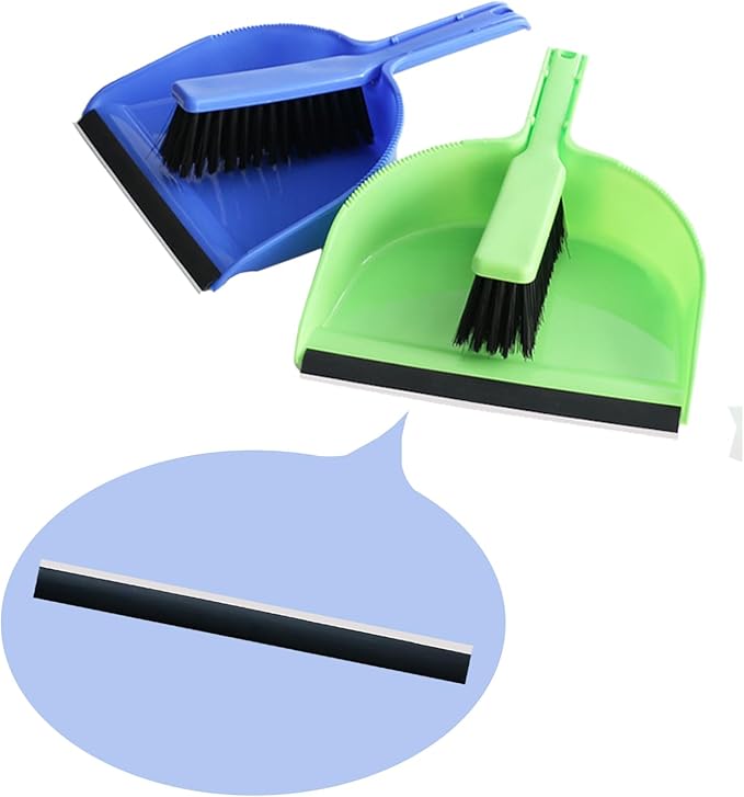 8 Pcs Dustpan Edge Replacement, 26cm Garbage Shovel Closing Edges Straps Garbage Shovel Rubber Lip Strip Plastic Strip Replacement for Dustpan Edge Bar