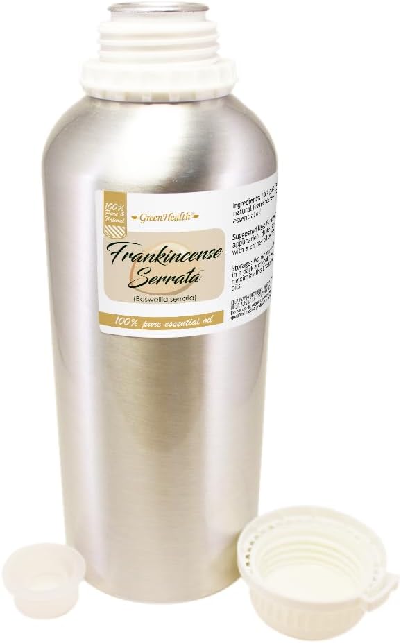 Frankincense Essential Oil - 32 fl oz -100% Pure Essential Oil - Aluminum Bottle - Greenhealth