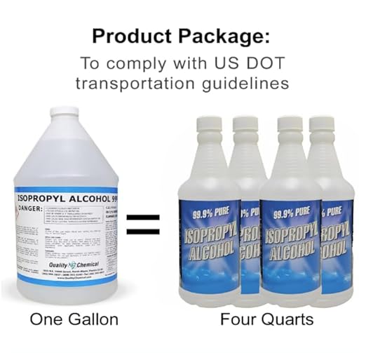 Quality Chemical - Super Premium - 99.9% Pure Isopropyl Alcohol (IPA) - Made in The USA - 128 Fl Oz Bottle - Concentrated Isopropyl Alcohol