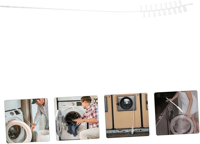 Mobestech 3pcs Washer and Dryer Cleaner Kit Drum Brushes Washing Machine Cleaner Brush for Cleaning