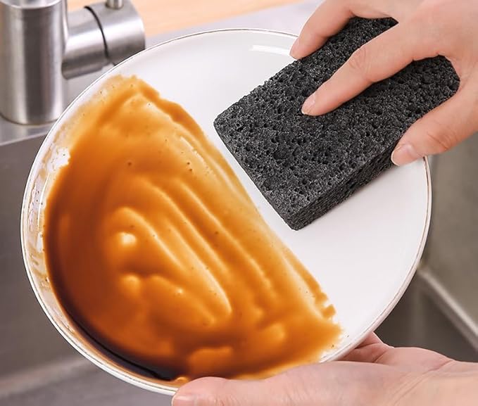 36 - Pack Non-Scratch Scrub Sponges - Sponges for Dishes and Washing Dishes, Cleaning Sponges for Kitchen Home and More（Black）