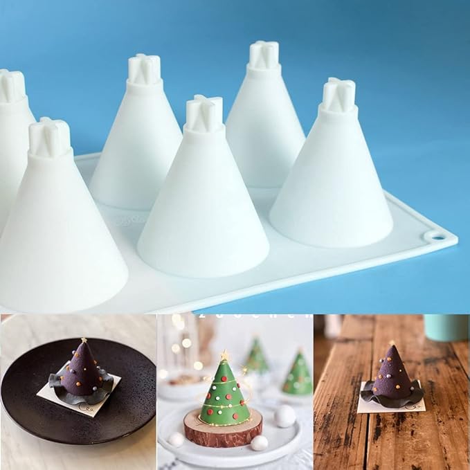 mostsom Cone Geometric Resin Silicone Mold Silicone Easy Chocolate Mold (Circular Cone B)