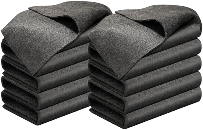 Thickened Magic Cleaning Cloth, 2026 Upgrade Reuseable Streak Free Microfiber Cloth Magic Fiber Microfiber Cleaning Cloth, Multipurpose Miracle Rags for Kitchen, Window, Glass, Cars (10Pcs, 12x12 in)
