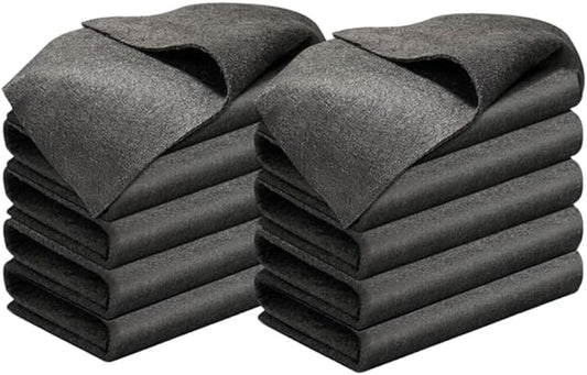 Thickened Magic Cleaning Cloth, 2026 Upgrade Reuseable Streak Free Microfiber Cloth Magic Fiber Microfiber Cleaning Cloth, Multipurpose Miracle Rags for Kitchen, Window, Glass, Cars (10Pcs, 12x12 in)