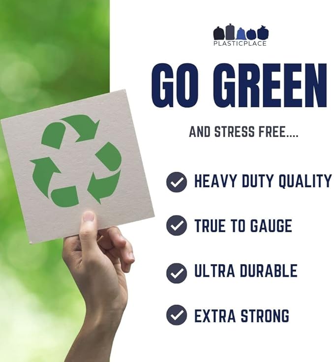 55 Gallon Recycling Bags, 1.5 Mil, Blue, 38x55, 100/Case