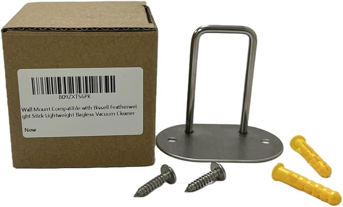 Cherimo Wall Mounted Accessories Bracket Compatible with Bissell Featherweight Stick Lightweight Bagless Vacuum,Model 2030,2033,2033M,20336,20334,20339