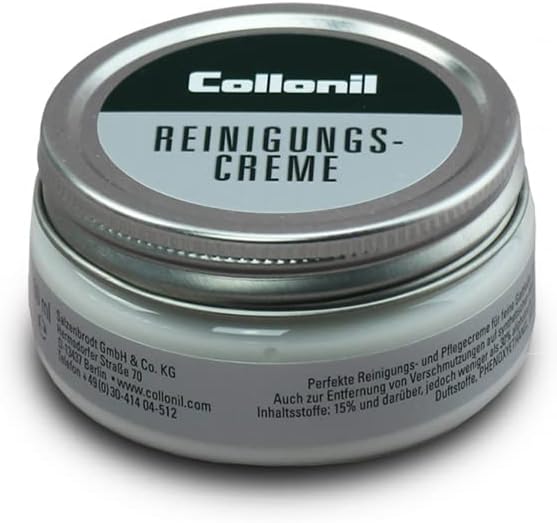 Collonil Leather Cream 2.02 Fl Oz - Cleaning & Care Cream With Nourishing Oils for Fine Smooth Leather - Made in Germany