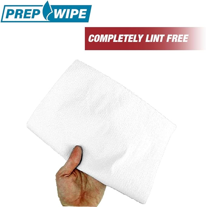 Prep Wipe white Lint Free Cleaning Towels Pack of 300 Sheets, 10" x 14" - Multi-purpose, Reusable, Perforated, Industrial Grade Perforated Sheets (White, Pack of 1)