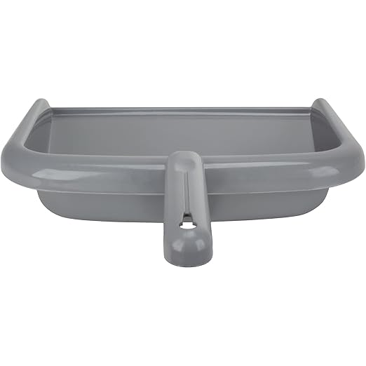 SPARTA Large Handheld Dustpan with Hanging Hole, Heavy-Duty Plastic Dustpan with Wide Lip for Countertops and Surfaces, Plastic, 10 Inches, Gray, (Pack of 12)