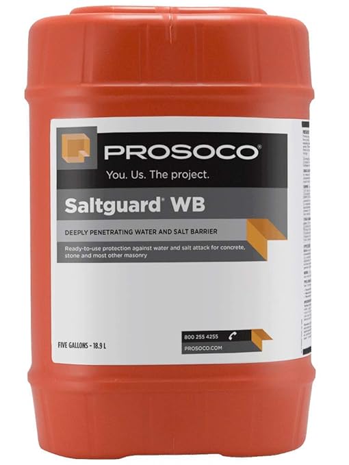 PROSOCO Saltguard® WB - Penetrating, Breathable Concrete Sealer – Trusted by Professionals (1-GAL)