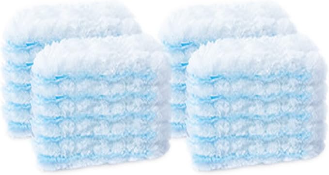 UKEENOR 360 Degree Duster Refills White and Blue Replacement Heads 20 Counts
