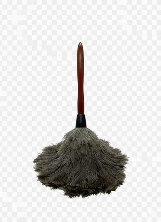 AAYU Feather Duster (36cm) 14.5 inch for Home Cleaning | Soft-Feather Moping and car dusting| Eco-Friendly Genuine Ostrich Dusters with Wooden Handle Easy to Clean Reuse