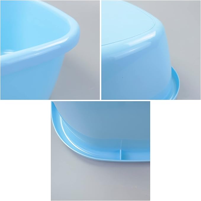 16 Quart Plastic Wash Basin, Large Dish Pan Tub, Pack of 3