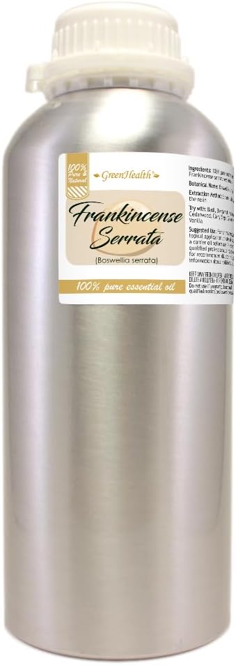 Frankincense Essential Oil - 32 fl oz -100% Pure Essential Oil - Aluminum Bottle - Greenhealth