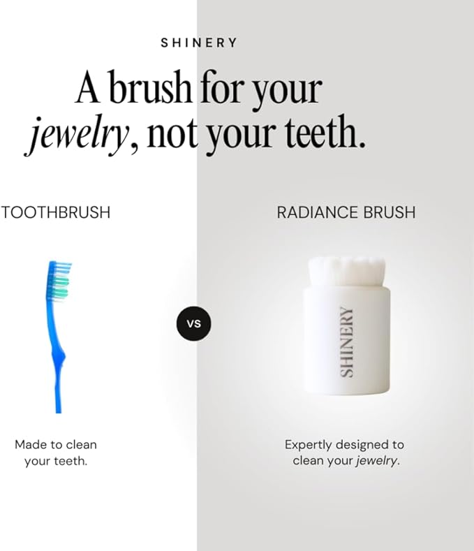 Shinery Radiance Brush - Jewelry Cleaning Brush & Watch Cleaning Brush, Professional Precision Tool for Fine Jewelry & Luxury Watches