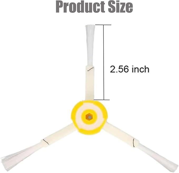 Side Brush Replacement for IRobot Roomba 900,800,700 and 600 Series 960 980 985 860 870 877 880 890 891 895 805 761 770 780 790 614 650 665 671 675 690 694 Models 6-Pack