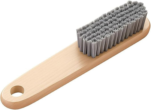 Laundry Stain Brush - Wooden Handle Clothes Cleaning Brush, Soft Bristle Fabric Scrubber, Effective Laundry Brush for Gentle and Damage-Free Stain Removal