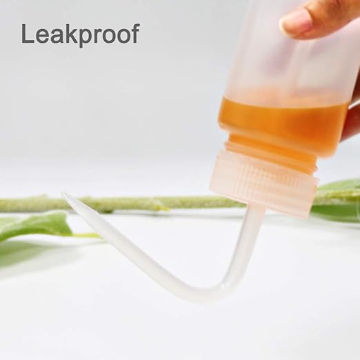ULAB Scientific Wash Bottle Set, 1 of Each for Self-Venting Safety Wash Bottles of Distilled Water and Ethyl Alcohol, Vol.500ml, LDPE Material, 1pc of General Wide-Mouth wash Bottle, LDPE Material