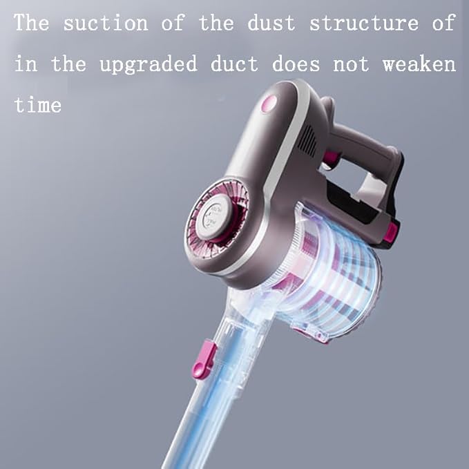 Half Scale Cordless Vacuum Cleaner, Lightweight Stick Vacuum with Powerful Suction, Runtime, Self-Standing, Rechargeable Vacuum Cleaners for Home Hardwood Floor Carpet Pet Hair 2500mAh Battery