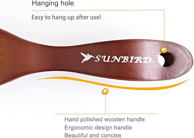 Clothing Brush & Lint Remover for Clothes - for Sweaters, Suits, Cashmere, Wool, Velvet, Suede Jackets - Pet Hair Removal Brush with Natural Solid Wood Handle - Gentle Lint Brush
