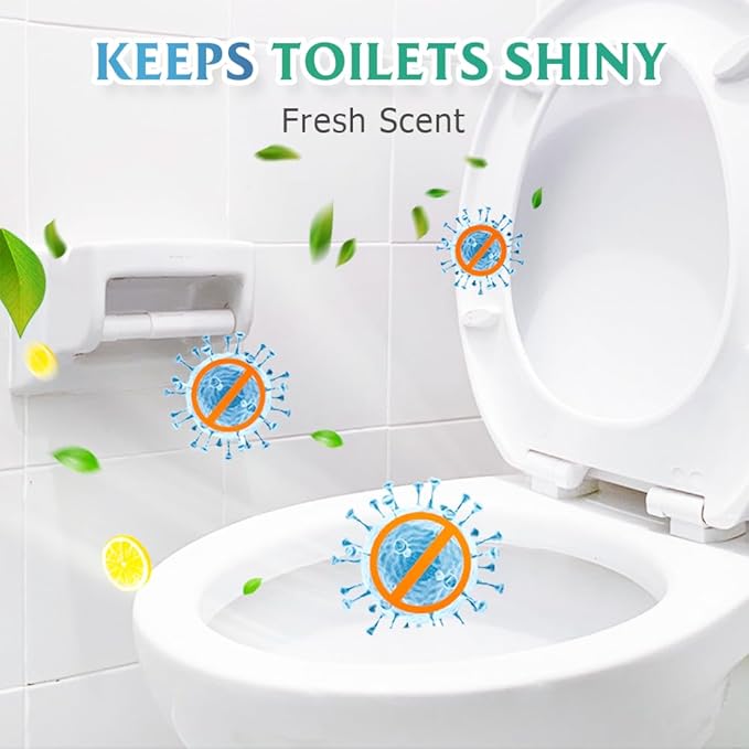 Toilet Cleaner, 2025 Upgrade Multipurpose Toilet Bowl Cleaner Toilets Cleane, Self Activating Powder for Toilets Bowls Cleaning, Powerful Foaming Toilets Bowls Cleaner, Deep Cleaning Tool (2)