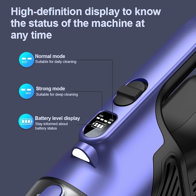 HOMEFISH Handheld Vacuum Pet Hair Cordless 10400mah High Power Car Couch Vacuum Rechargeable Portable Hand Held Vacuum Cleaner Machine for Car Home Office & Pet