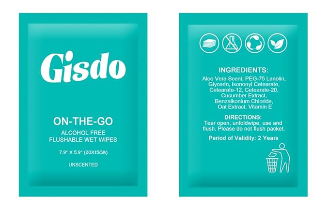 50 Pcs Wet Wipes, Fragrance Free, Plant Based, Aloe Vera for Hands, Face Cleaning, Sufficient Quantity, Individual Wrapped, Portable Size, Ideal for Daily Use