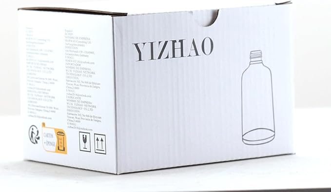 YIZHAO Amber Glass Dropper Bottle 10ml, Tincture Bottles with Glass Dropper, for Essential Oils, Aromatherapy, Cosmetic, Laboratory, Pharmacy, Liquids, Travel –12 Pcs