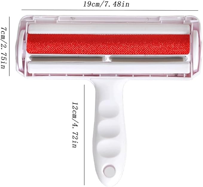 Reuseable Hair Remover - Pet Hair Roller for Cat, Dog，Couch, Furniture, Carpet and Bedding, Portable Lint Rollers - Perfect Cat Dog Fur Remover Tool (Color : Red)