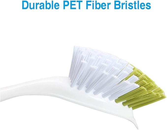 Dish Brush, Dish Scrubber & Kitchen Scrub Brush for Dishes, Pots, Pans, Sink, Cast Iron, Yellow-green 2 Pack