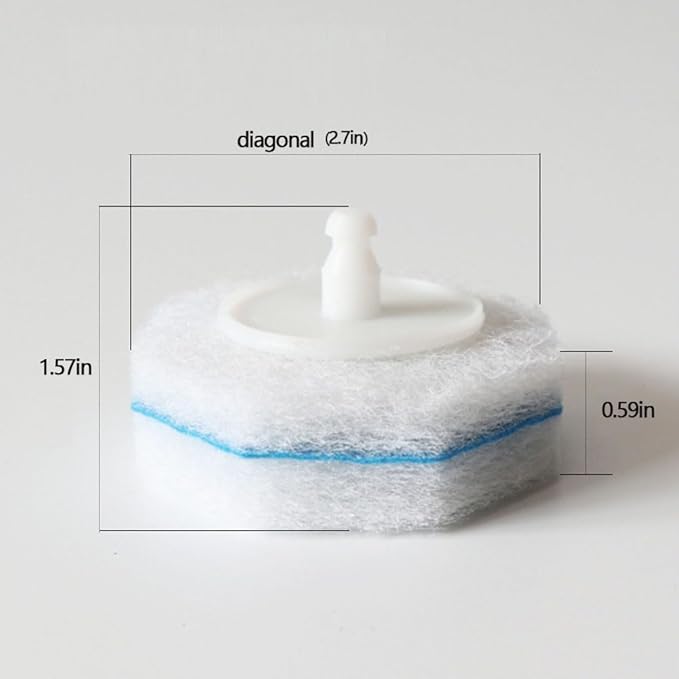 50 PCS Disposable Toilet Brush Refills Compatible with Most Toilet Wand Refills for Home and Bathroom Cleaning Detergent