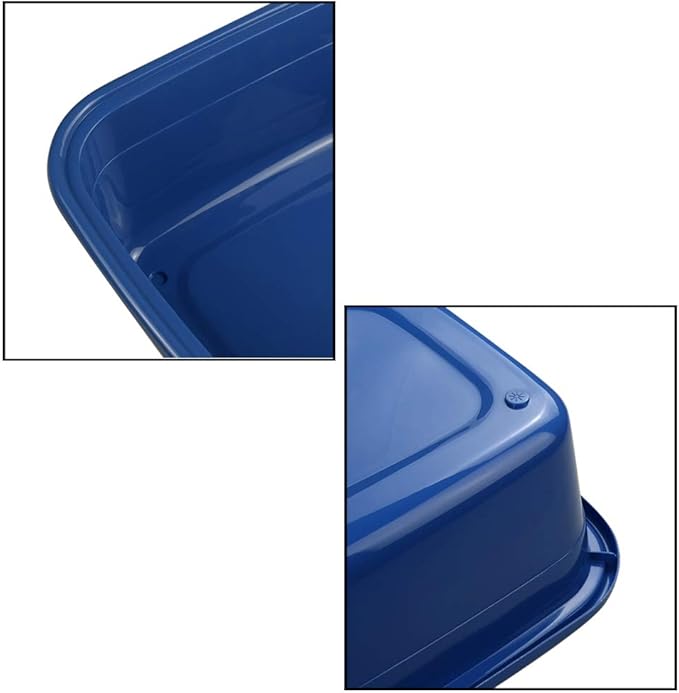 Saedy Plastic Washing Basin, 18 Quart Dishpan, Pack of 2