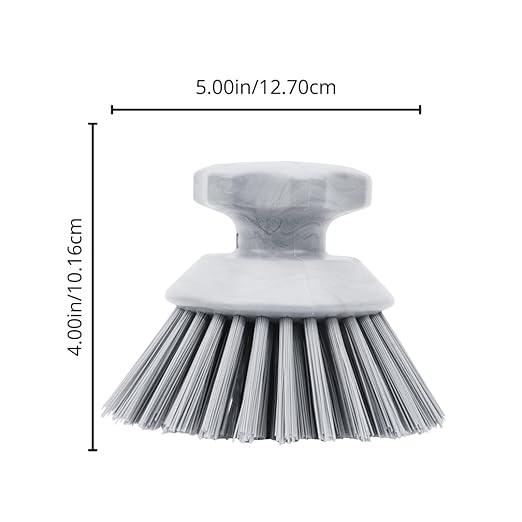 SPARTA 42395EC26 Plastic Scrubber Brush, Round Brush, Dish Scrub Brush With Color Coded For Cleaning, Kitchen, Bathroom, Bathtub, Dishes, Sink, 5 X 5 X 4 Inches, Pink