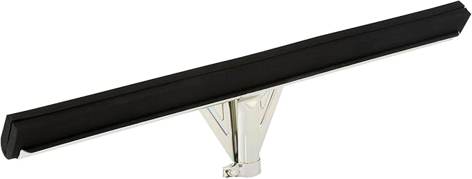 Restaurantware-SQUEEGEE ONLY: Clean Tek Professional 21.75 Inch Floor Squeegee, 1 Broom With Double Rubber Blade - Handle Sold Separately, Heavy-Duty, Steel Wiper For Concrete Floor