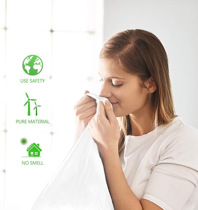 Teivio 1.2 Gallon 360 Counts Trash Bags Garbage Bags, Bathroom Trash Can Bin Liners, Small Plastic Bags for Home Office Kitchen Kitchen (Clear)