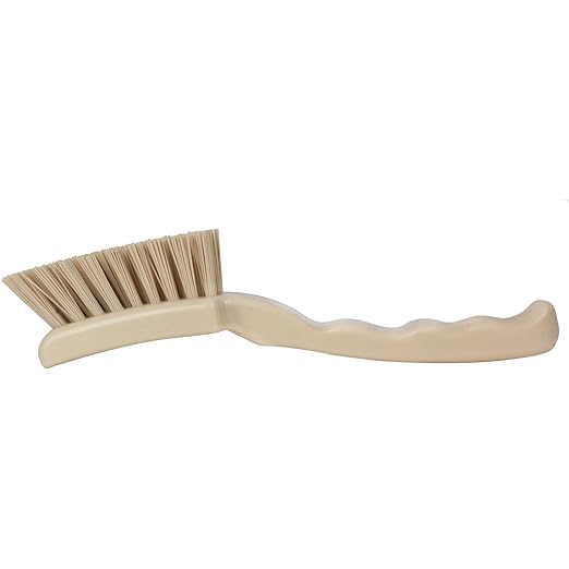 SPARTA 41395EC25 Plastic Scrub Brush, Detail Brush, Kitchen Brush With Hanging Hole For Cleaning, 7 Inches, Tan, (Pack of 6)
