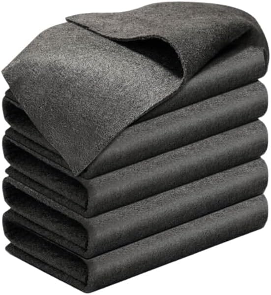 Thickened Magic Cleaning Cloth, 2026 Upgrade Reuseable Streak Free Microfiber Cloth Magic Fiber Microfiber Cleaning Cloth, Multipurpose Miracle Rags for Kitchen, Window, Glass, Cars (5Pcs, 16x12 in)