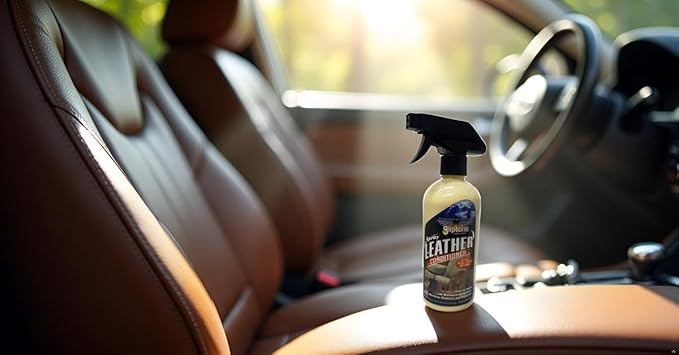 Gliptone Leather Conditioner Spray, Professional pH-Balanced Formula Restores Softness, Shine & Flexibility, No Rubbing Needed, Safe for Car Interiors, Furniture & Jackets, Made in USA,17 oz