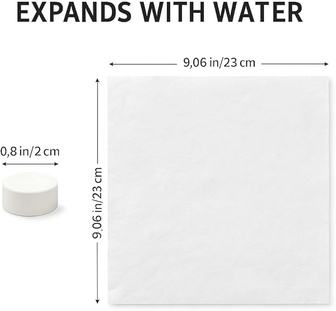 Compressed Towels – Travel-Size Compact Towels for Camping, Hiking, Gym & Outdoor Use – Lightweight, Expandable & Reusable
