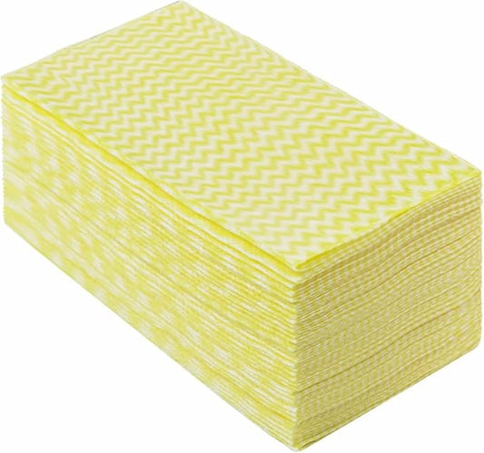 Reusable Cleaning Towels Handi Wipes Reusable Cloths Disposabel Dish Cloths Dish Towels Dry Handy Wipes Big Durable Absorbent 40 Count, Yellow