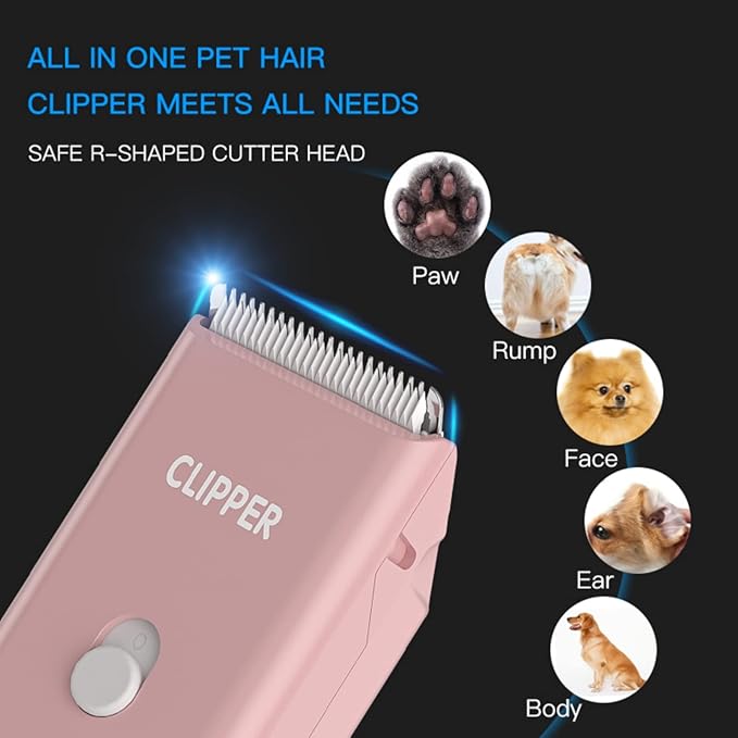 Founouly Upgrade Your Pet Grooming Game Professional Replacement Blades and Charging Cord - Safe, Sharp, and Easy to Use