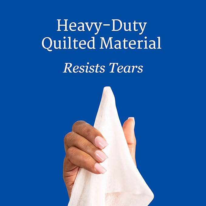 NorthShore Supreme Heavy-Duty Quilted Wipes, X-Large, 9 x 13 in., Case/600 (12/50s)