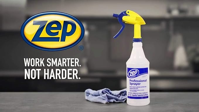 Zep All-Purpose Cleaner and Degreaser Concentrate 1 Gal (Case of 4) Professional Sprayer Bottle (Case of 12) - ZU0567128 - Cuts Through Grease, Grime and Dirt With Ease