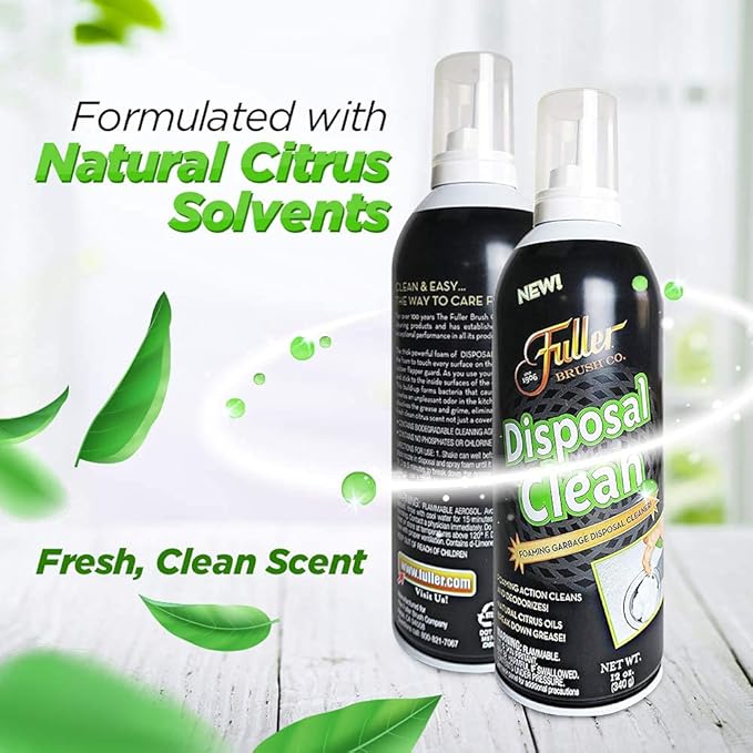 Fuller Brush Garbage Disposal Cleaner ? Foaming Action - Fresh Citrus Scent ? 12 oz. - 6 Pack