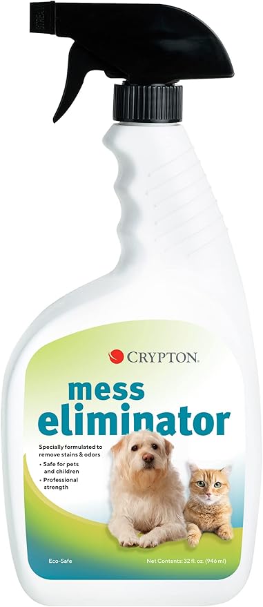 Crypton Mess Eliminator is a Natural Cleaner for Removing pet Stains (32 fl. oz)